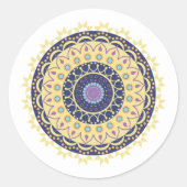 Sticker Rond Moderne Mandala Design simple (Devant)