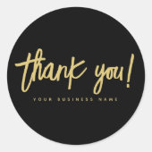 Sticker Rond Moderne merci professionnel entreprise (Devant)