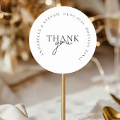 Sticker Rond Moderne, minimaliste, Mariage