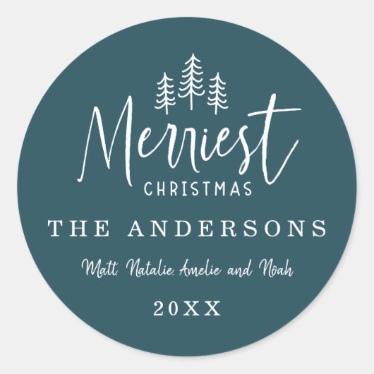 Sticker Rond moderne minimaliste rustique multi photo (Devant)