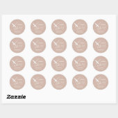 Sticker Rond Moderne simple rouleau professionnel whisky (Feuille)