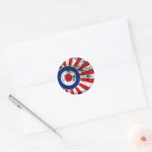 Sticker Rond Modes cibles MOD Sunburst cible Roundel (Enveloppe)