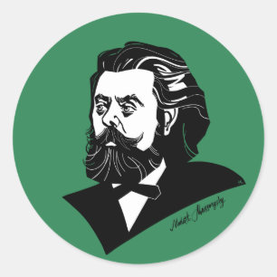 Sticker Rond Modeste Mussorgsky