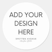 Sticker Rond Modifiable sur mesure (Devant)