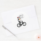 Sticker Rond Modifier l'arrière - plan de couleur (Enveloppe)