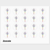 Sticker Rond Modulateur Chakra (Feuille)