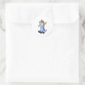 Sticker Rond Moehog Blue (Sac)