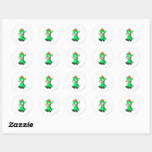 Sticker Rond Moehog Green (Feuille)