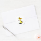 Sticker Rond Moehog jaune (Enveloppe)