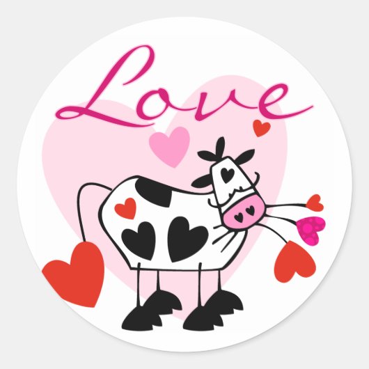 Sticker Rond Moey Love Valentine (Devant)