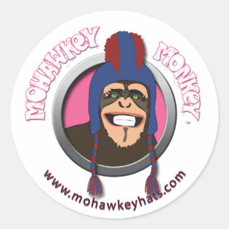 Sticker Rond Mohawkey