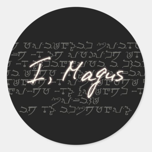 Sticker Rond Moi, magus (Devant)