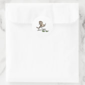 Sticker Rond moineau (Sac)