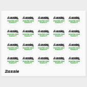 Sticker Rond Moins cher que la thérapie (Feuille)