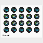 Sticker Rond Moins de routine...Plus de vie (Feuille)