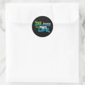 Sticker Rond Moins de routine...Plus de vie (Sac)