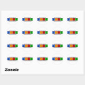 Sticker Rond Moins De Travail Et Plus De Badminton (Feuille)