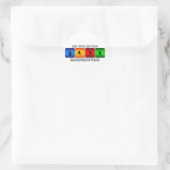 Sticker Rond Moins De Travail Et Plus De Badminton (Sac)