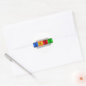 Sticker Rond Moins De Travail Et Plus De Badminton (Enveloppe)