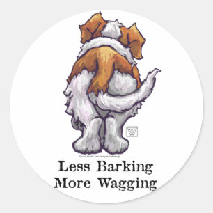 Sticker Rond Moins d'écorcement, plus remuant