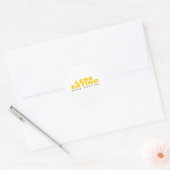 Sticker Rond Moins manger plus prier : Ramadan texte design (Enveloppe)