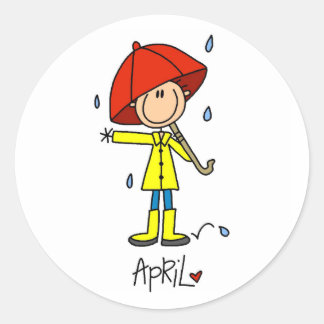 Sticker Rond Mois d'avril