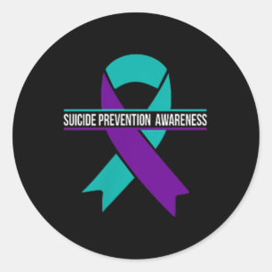 Sticker Rond Mois de la sensibilisation à la prévention du suic