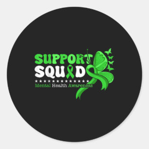 Sticker Rond Mois de la sensibilisation à la santé mentale Ruba