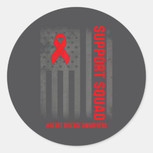Sticker Rond Mois de la sensibilisation aux maladies cardiaques