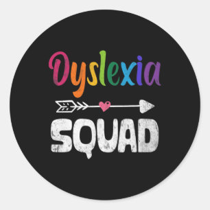 Sticker Rond Mois de la sensibilisation Dyslexie Professeur Thé