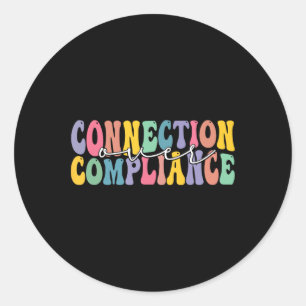 Sticker Rond Mois de la Sensibilisation sur l'autisme de la con