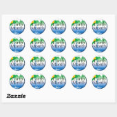 Sticker Rond Mois de la Terre (Feuille)