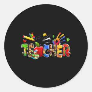 Sticker Rond Mois de l'autisme Journée mondiale de la Sensibili