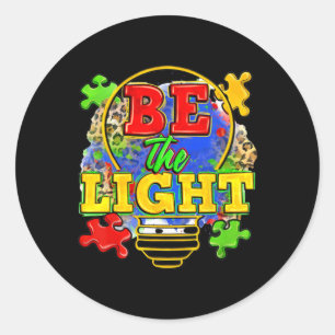 Sticker Rond Mois de l'autisme Journée mondiale de la Sensibili