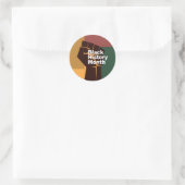 Sticker Rond Mois de l'histoire des Noirs (Sac)
