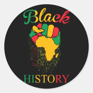 Sticker Rond Mois de l'histoire des Noirs