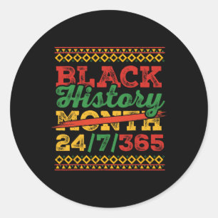 Sticker Rond Mois de l'histoire des Noirs 247365 Hommes Femmes