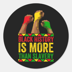Sticker Rond Mois de l'histoire des Noirs Afro L'histoire des N