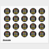 Sticker Rond Mois de l'histoire des Noirs - Autonomisation des (Feuille)