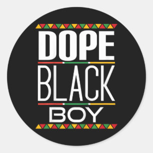 Sticker Rond Mois de l'histoire des Noirs Drogue Enfants Noir G