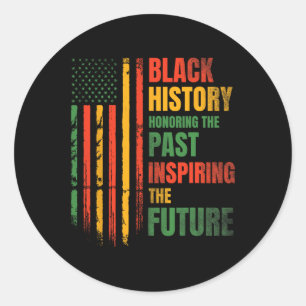 Sticker Rond Mois de l'histoire des Noirs en hommage au passé e