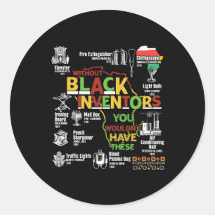 Sticker Rond Mois de l'histoire des Noirs Femmes Africaines-Amé