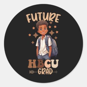 Sticker Rond Mois de l'histoire des Noirs Future Hbcu Diplômé F