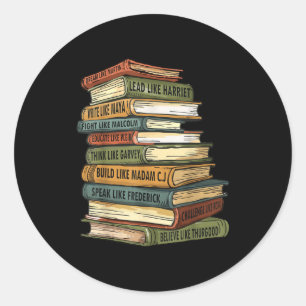 Sticker Rond Mois de l'histoire des Noirs Histoire des Noirs No