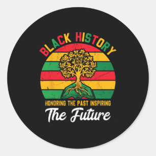 Sticker Rond Mois de l'histoire des Noirs Hommage au passé Insp