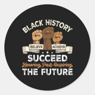 Sticker Rond Mois de l'histoire des Noirs honorant le passé Ins