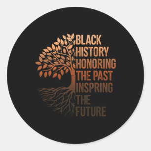 Sticker Rond Mois de l'histoire des Noirs honorant le passé Ins