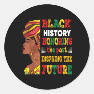 Sticker Rond Mois de l'histoire des Noirs honorer le passé insp