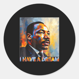 Sticker Rond Mois de l'histoire des Noirs Martin Avoir Rêve Lut