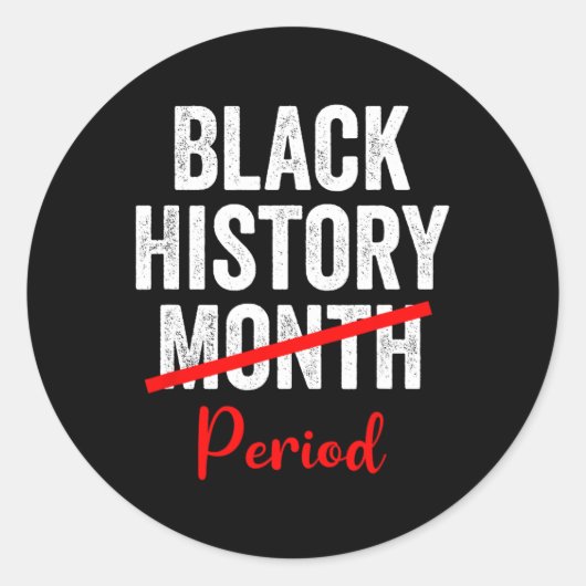 Sticker Rond Mois de l'histoire des Noirs Période 1 (Devant)